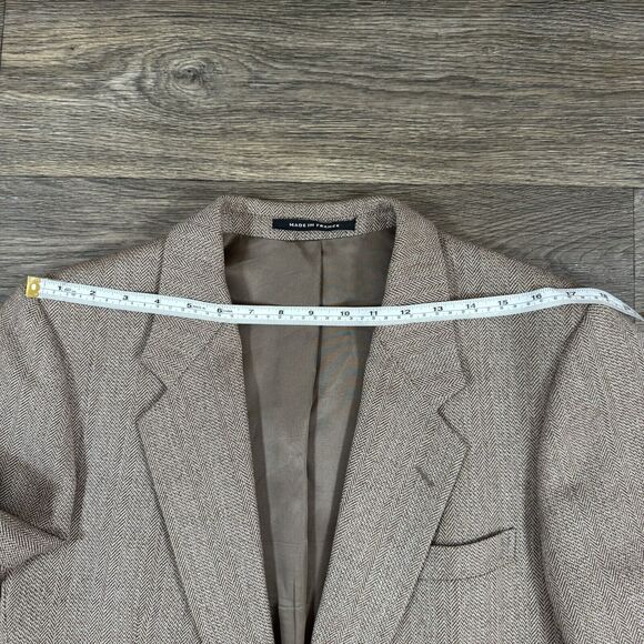 Vintage Yves Saint Laurent Wool Tweed Blazer Jacket Sport Coat YSL France 40 L - Picture 7 of 11